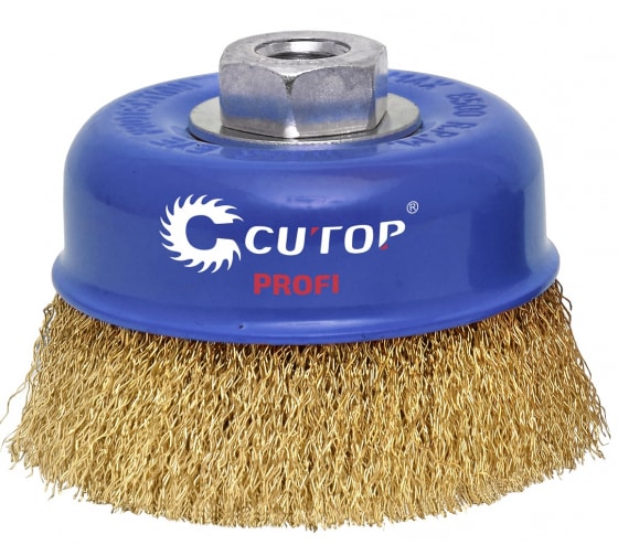 Щетка для УШМ чашечная М14/ 65 мм Cutop Profi сталь/гофрир