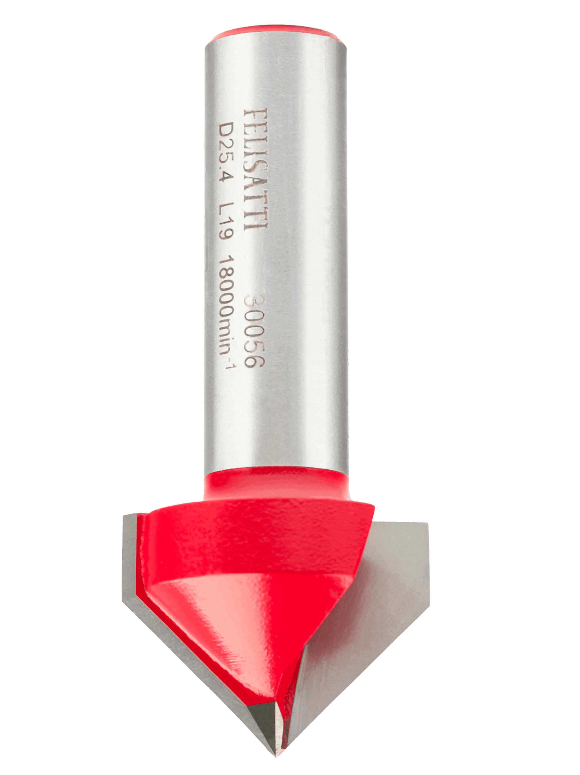 Фреза по дереву пазовая галтельная V-обр. Ø25.4х19 90° твердосплав ц/хв 12 Felisatti бокс, шт