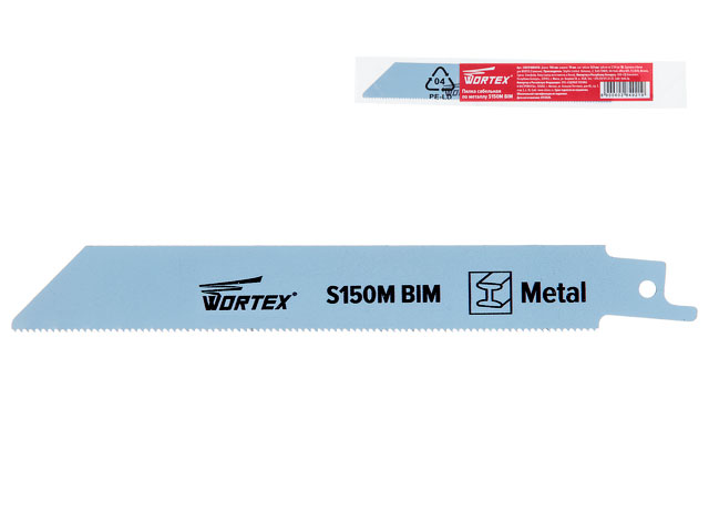 Пилка для сабельной пилы S 150M по металлу WORTEX 150x19x0,9 18TPI, 1 шт