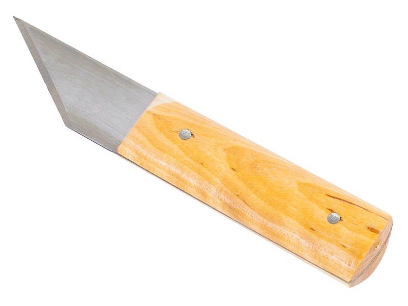 Нож сапожный дерев. ручка 180мм FIT