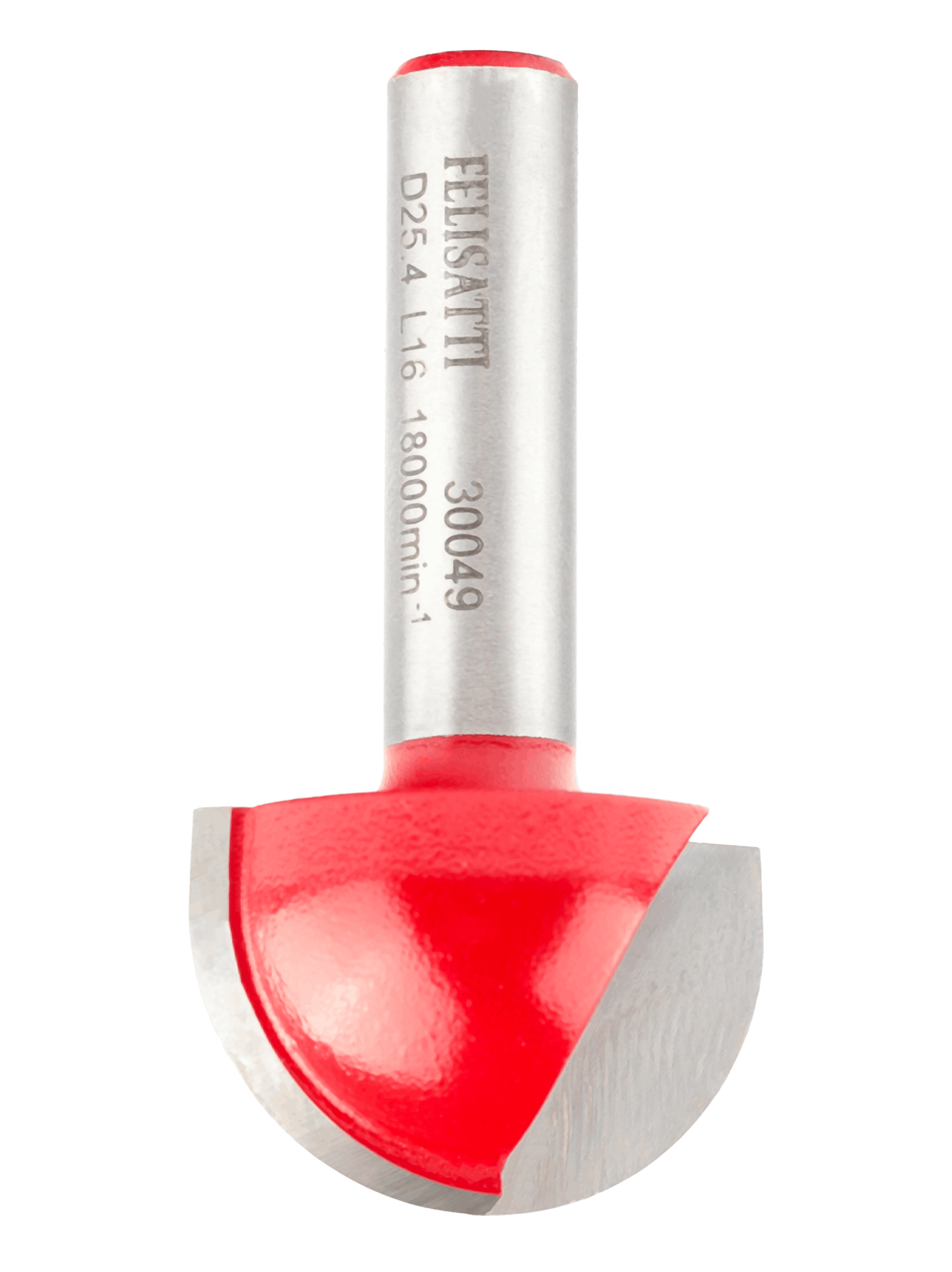 Фреза по дереву пазовая галтельная Ø25.4х16 R12.7 твердосплав ц/хв 8 Felisatti бокс, шт