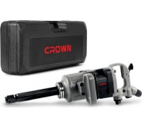 Гайковёрт ударный пневматический 1" CROWN CT38085 BMC, головки, кейс