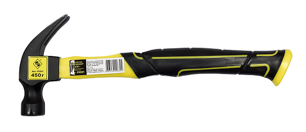 Молоток гвоздодер 450гр круг/боек фиберглас/ручка ЭНКОР Молоток гвоздодер 450гр круг/боек фиберглас/ручка ЭНКОР