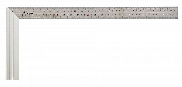 Угольник столярный 500мм с алюминиевым основанием ЭНКОР аналог 10867 ` Угольник столярный 500мм с алюминиевым основанием ЭНКОР аналог 10867 `