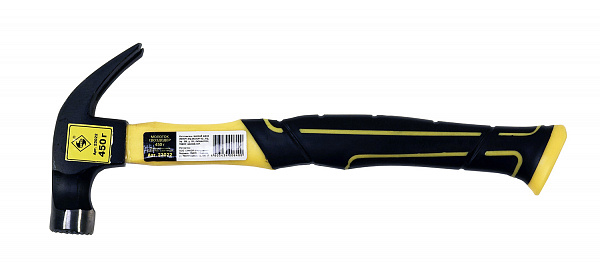 Молоток гвоздодер 450гр круг/боек фиберглас/ручка магнит ЭНКОР Молоток гвоздодер 450гр круг/боек фиберглас/ручка магнит ЭНКОР