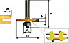 Фреза по дереву кромочная фальцевая Ø50.8х5.0 твердосплав ц/хв 8 ЭНКОР бокс