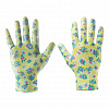 Перчатки садовые с нитриловым покрытием, размер  8&quot;, цветок  VERTO
