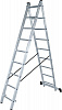 Лестница двухсекционная 2х 8 алюм Новая Высота NV100