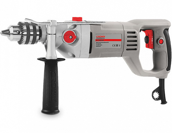 Дрель ударная 1050Вт CROWN CT10032 ЗВП коробка т.з выведен Дрель ударная 1050Вт CROWN CT10032 ЗВП коробка т.з выведен