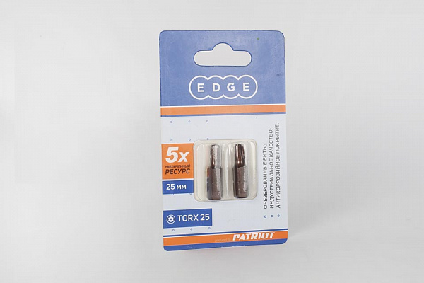 Бита-вставка TORX T27  25мм ( 2шт.) S2 EDGE by PATRIOT блистер ` Бита-вставка TORX T27  25мм ( 2шт.) S2 EDGE by PATRIOT блистер `