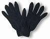 Перчатки трикотажные двойные зимние, размер 10,5&quot; ЛАФА оверлок черные/100