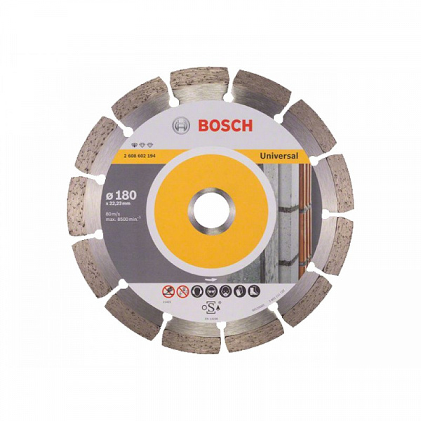 Диск отрезной алмазный сегментный 180х2,0х10х22,2 по бетону BOSCH UPE 2608602194 37756 Диск отрезной алмазный сегментный 180х2,0х10х22,2 по бетону BOSCH UPE 2608602194 37756