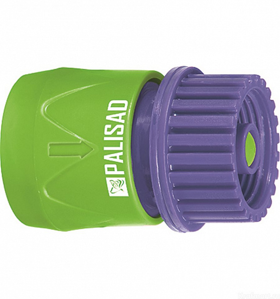 Соединитель для шланга 3/4'' пластик быстросъемный внутренняя резьба PALISAD Lux Соединитель для шланга 3/4'' пластик быстросъемный внутренняя резьба PALISAD Lux